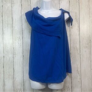 Oh My Gauze! Split Cowl Neck Sleeveless Top S/M